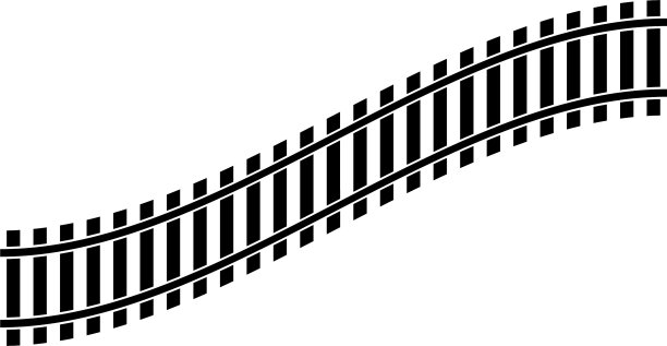 列车轨道轨道轮廓元素图片下载