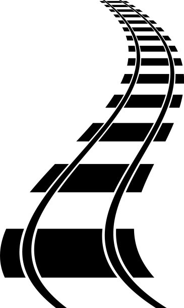 列车轨道轨道轮廓元素图片下载