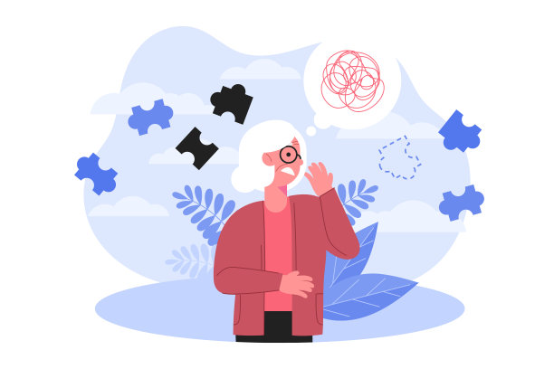 抽象阿尔茨海默概念插图矢量插图图片下载