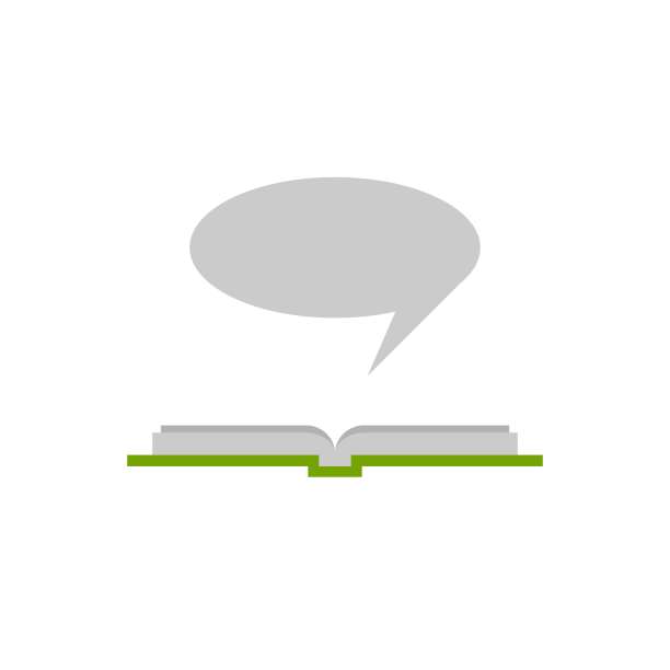 打开书，说话气泡飞溅出来。图片下载