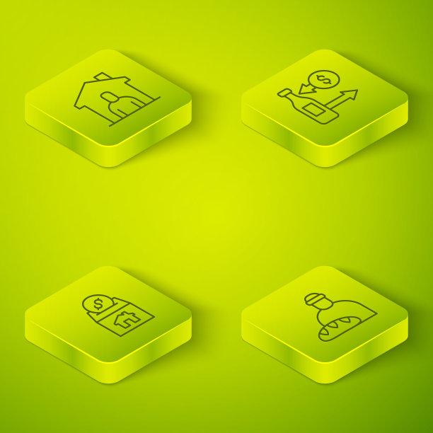 以“接受玻璃瓶”、“捐赠慈善”、“供养无家可归者”、“收容所里”为图标，设置等距线。向量图片下载