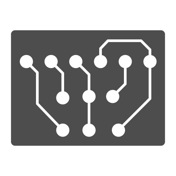 compcompact印刷电路板矩形形状固体图标，电子概念，PCB矢量标志在白色背景上，字形风格图标的移动概念和网页设计。矢量图形。图片下载