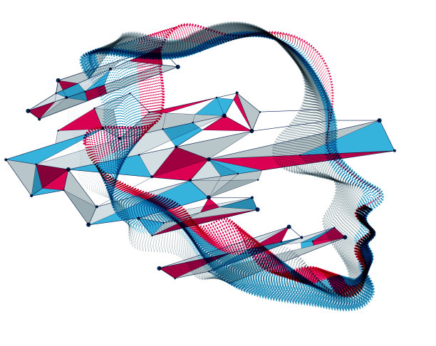 美丽的矢量人脸人像，点粒子阵列制作的人头艺术插图，人工智能，pc编程软件界面，数字灵魂。图片下载