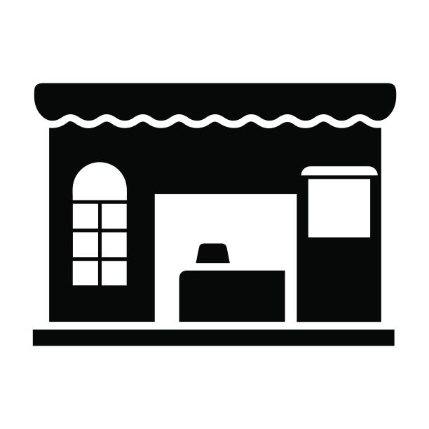 咖啡馆，咖啡店，餐厅，商店，商店图标图片下载