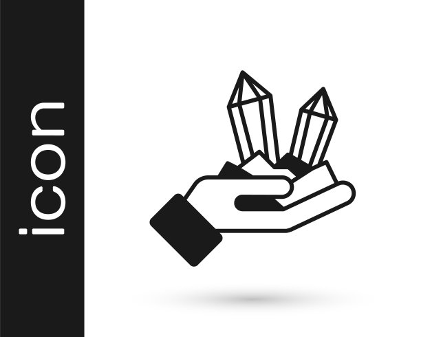 黑色宝石石图标孤立在白色背景。首饰的象征。钻石。向量图片下载
