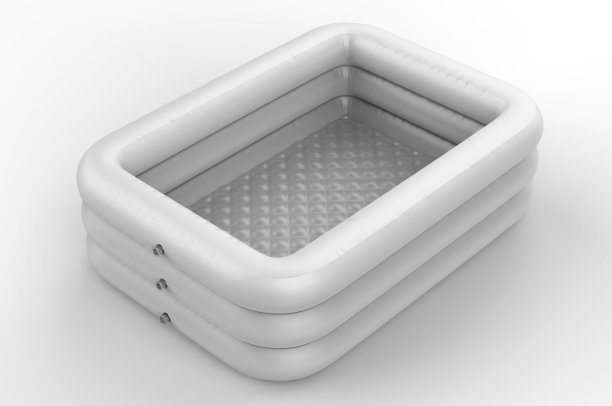 空白充气便携式PVC池品牌模型。图片下载