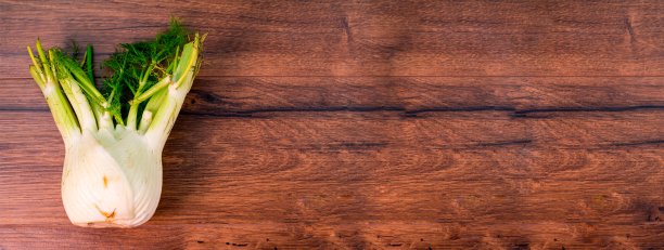 茴香蔬菜横幅木制背景图片下载
