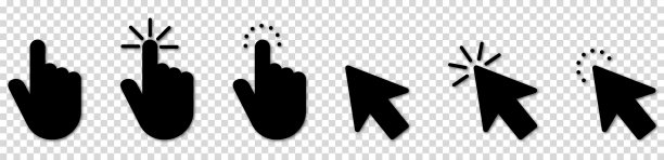 手按图标集。向量指针图标图片下载