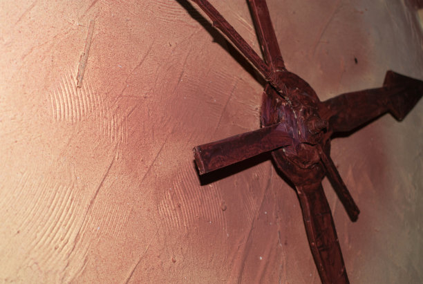 时钟指针在孤立的背景上。为您的背景复制空间。3 d渲染。有选择性的重点图片下载