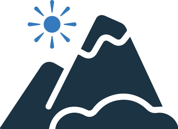 山脉图标简单的山脉编辑图片下载