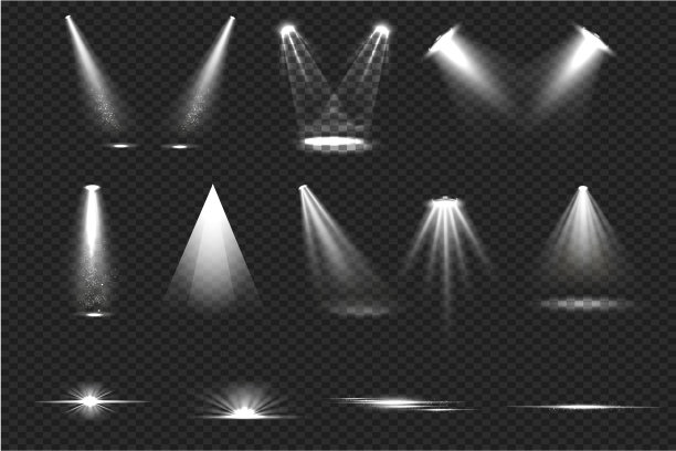 透明背景eps 10的光效果图片下载