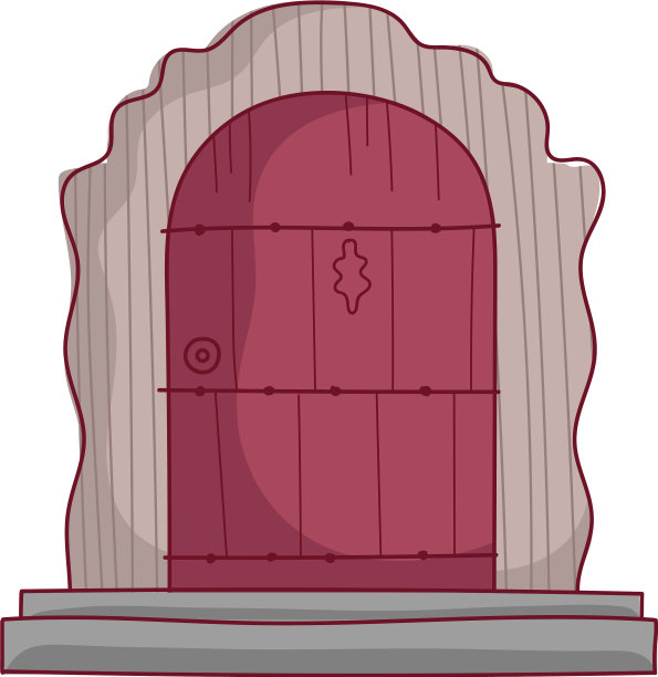 木制的大门图片下载