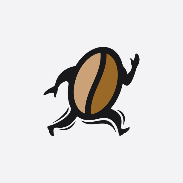 豆咖啡经营企业标志设计图片下载