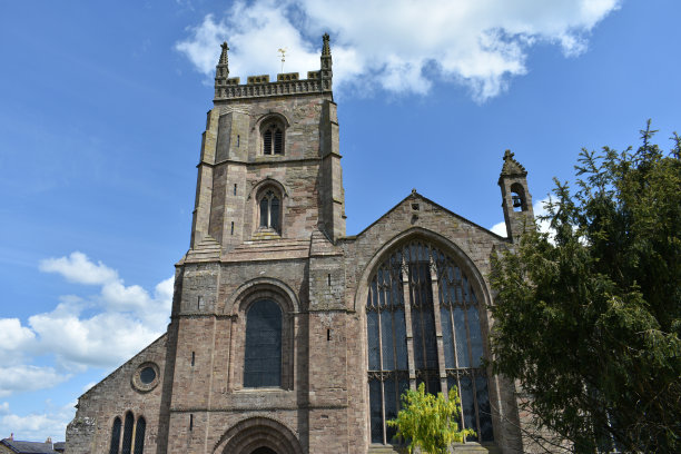 英国赫里福德郡的莱明斯特修道院教堂。图片下载