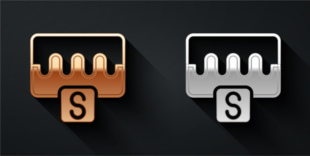 金银乐波均衡器图标隔离图片下载