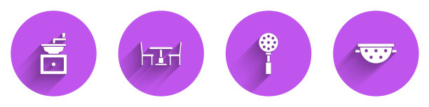 配有手工咖啡机木桌和椅子图片下载