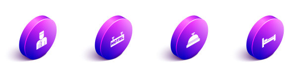 设置等距礼宾标志与文字酒店图片下载