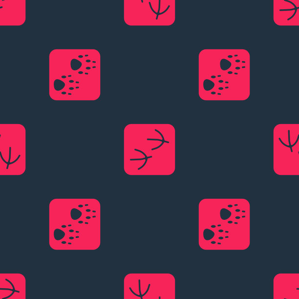 设置爪印和鸽子爪印无缝图片下载