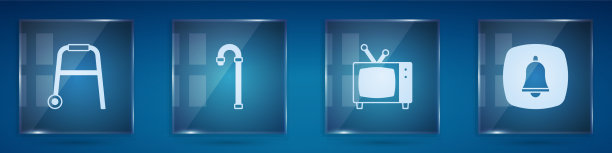 设置步行者手杖手杖复古电视和图片下载