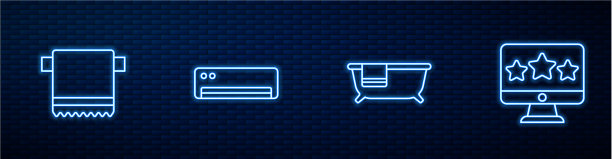 将浴巾挂在空调衣架上图片下载