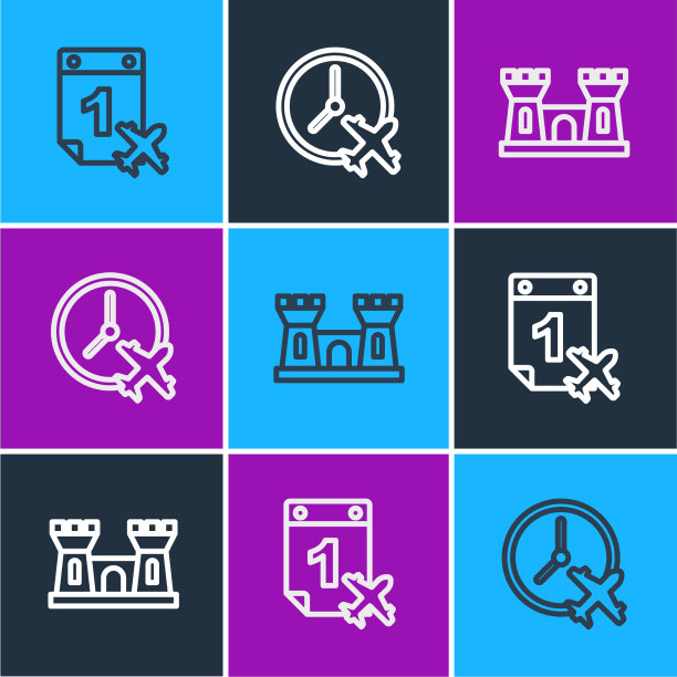 定行历和飞机沙堡和图片下载