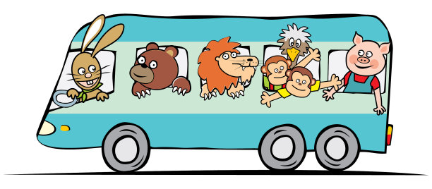 总线和动物图片下载