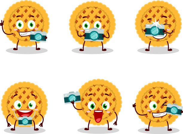 摄影师专业用南瓜派表情符号图片下载