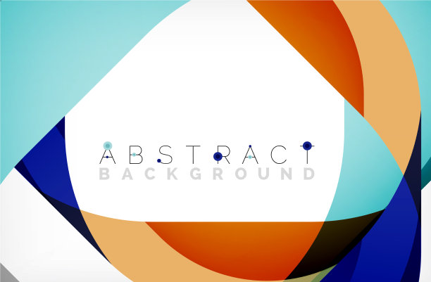 抽象的带有重叠波的正方形形状图片下载