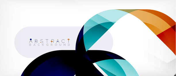 抽象的带有重叠波的正方形形状图片下载