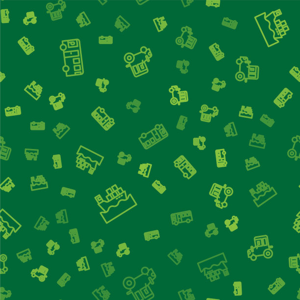 设置带箱子和牵引车的直线客车货轮图片下载