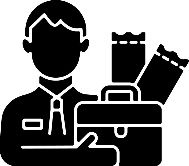 彩票代理黑色符号图标图片下载