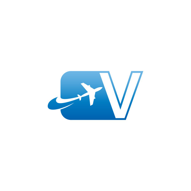 字母v配平面logo图标设计图片下载