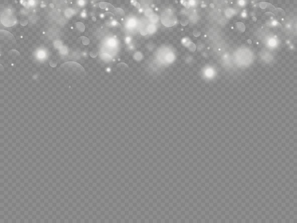 闪闪发光的魔法尘粒散景光效果。图片下载