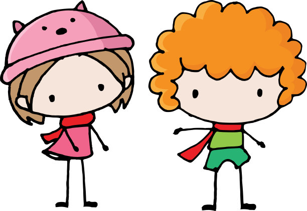 矢量卡通儿童儿童的背景边框卡图片下载