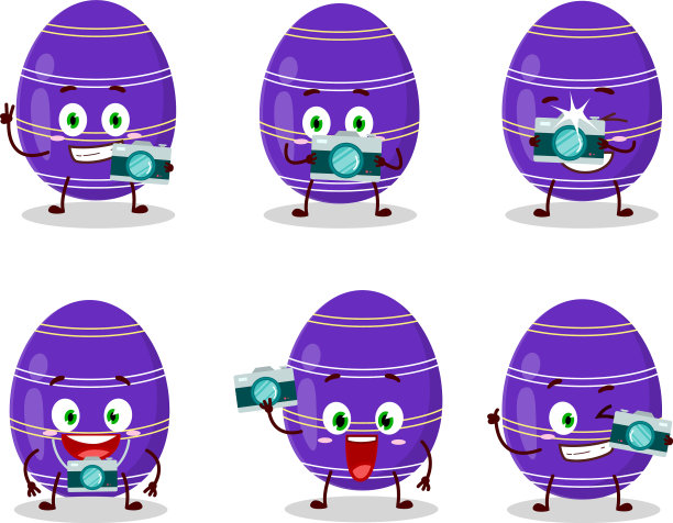 摄影师专业表情符号用深紫色图片下载