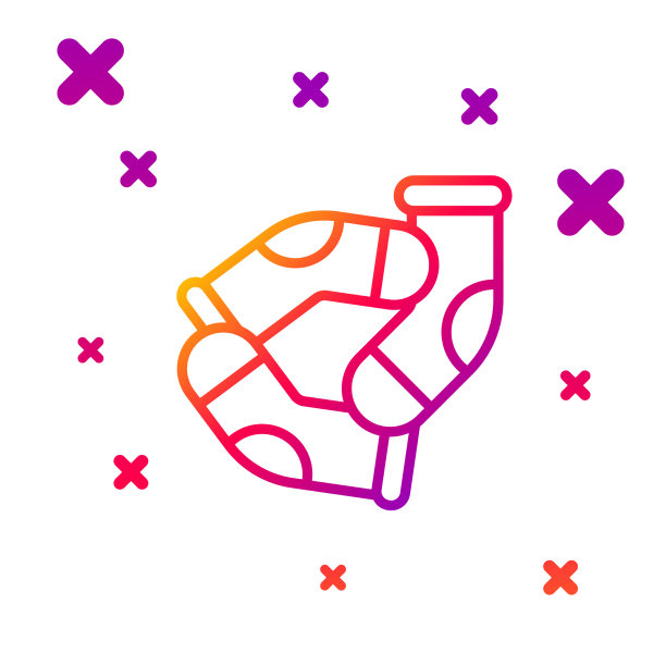 颜色线袜子图标隔离在白色背景图片下载