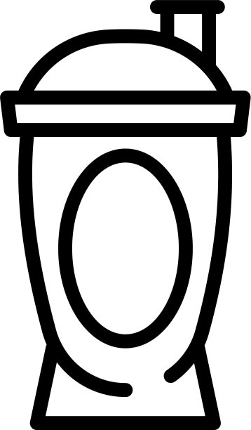 运动营养品塑料瓶轮廓图标图片下载