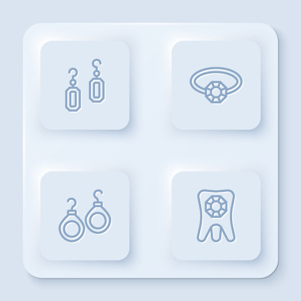 套线耳环，钻石订婚和牙齿图片下载