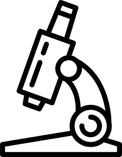 法医实验室显微镜图标轮廓风格图片下载