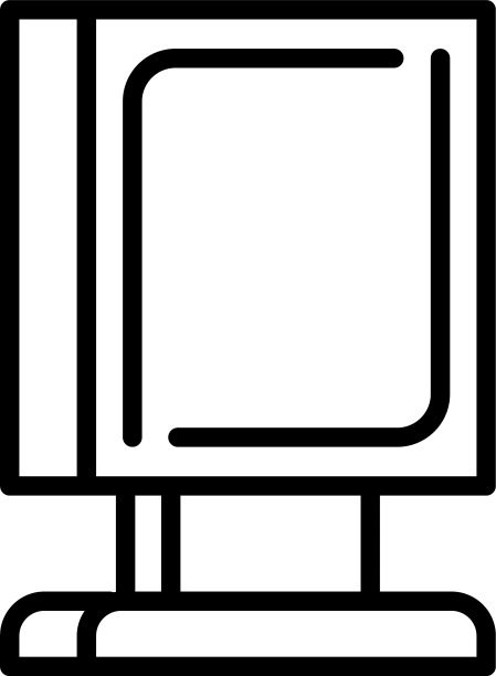 灯板户外广告图标轮廓图片下载