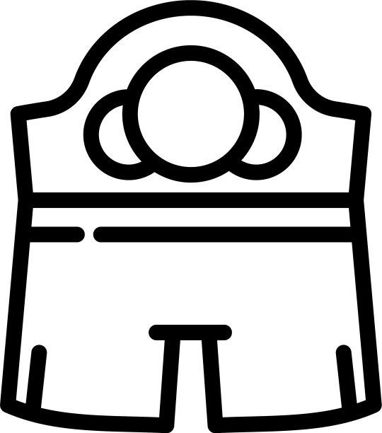 拳击服装图标轮廓风格图片下载