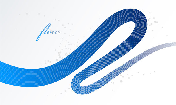 三维运动空间中的抽象线条图片下载