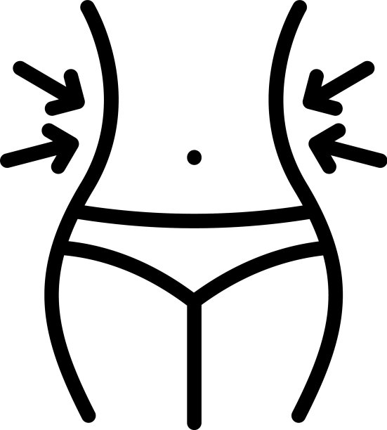 身材苗条图标轮廓风格图片下载