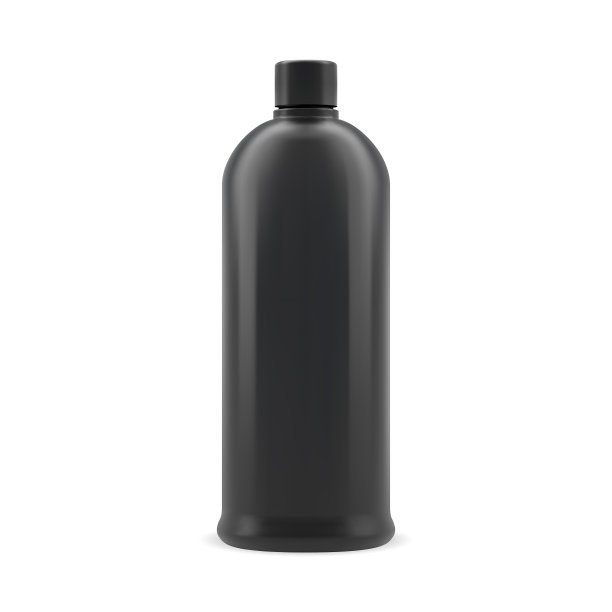 黑色洗发水瓶塑料化妆品容器图片下载