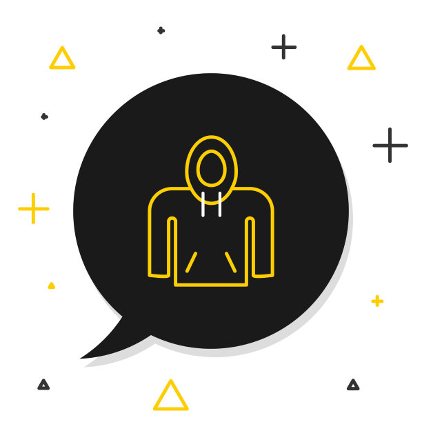 线连帽衫图标孤立在白色背景图片下载