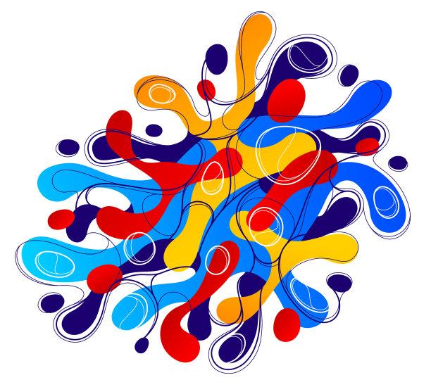 流体彩色液体形状的运动抽象图片下载