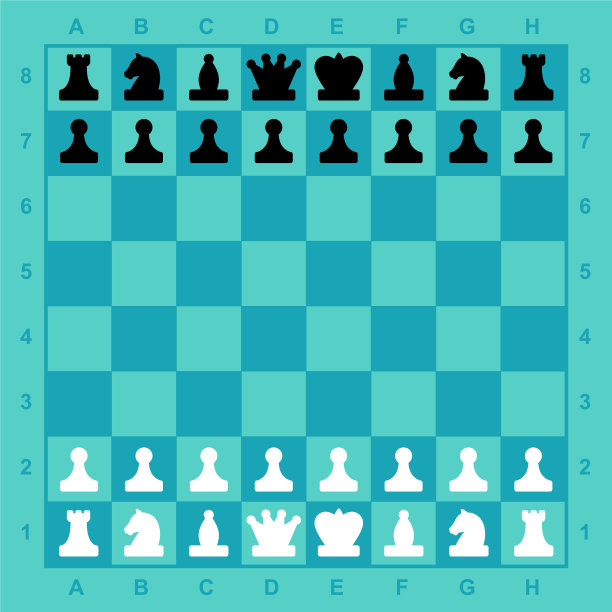 棋盘上棋子现成齐全图片下载