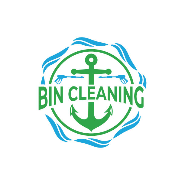 锚清洗企业标识设计图片下载