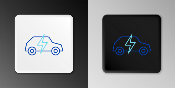 线路电动汽车和电缆插头图片下载