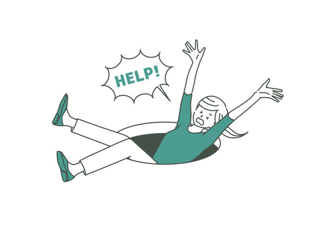 掉进洞里的女人图片下载